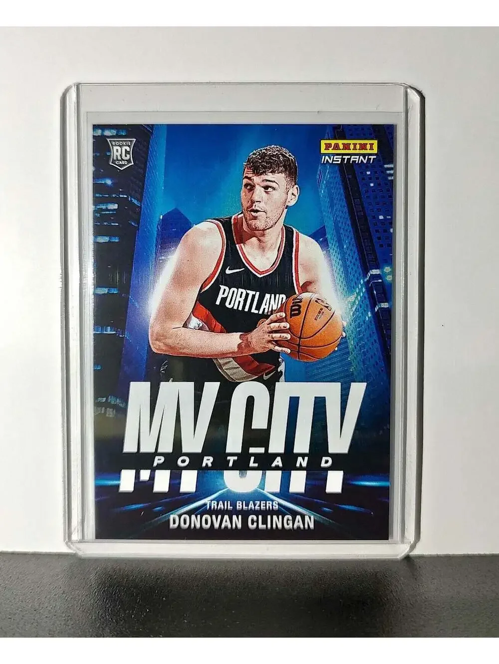 Donovan Clingan Rookie 2024-25 Panini MyCity NBA #24 Card Trail Blazers 1/268
